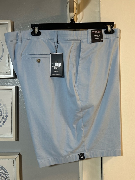 Roundtree & Yorke Other - Roundtree & Yorke Cash Blue Mens Size 52 Flat Front Classic Fit Big Man Shorts
